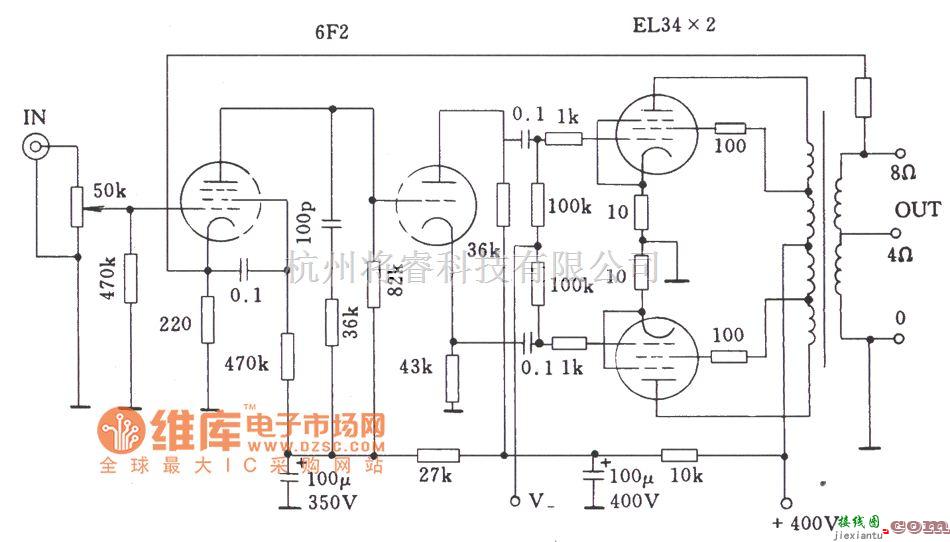 电子管功放中的电子管Dynaco ST70功放电路图  第1张