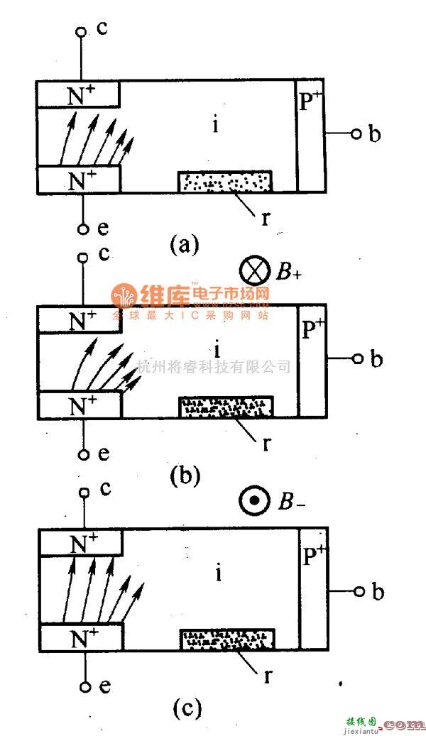 保护电路中的磁敏三极管的工作原理电路图  第1张