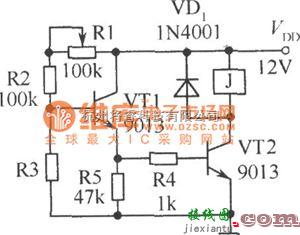 光敏电阻中的光暗控制继电器的电路图  第1张