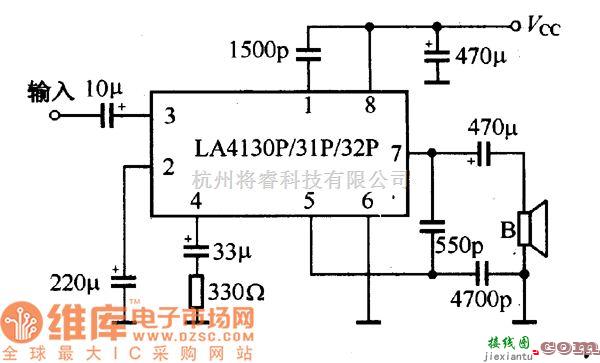 稳压电源中的集成功率放大器应用参考电路图  第2张