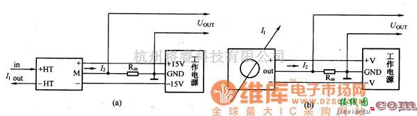 集成电流传感器、变送器中的LT系列电流传感器接线电路图  第1张