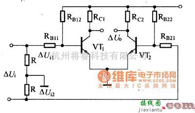 调节放大中的差动放大基本电路图  第1张