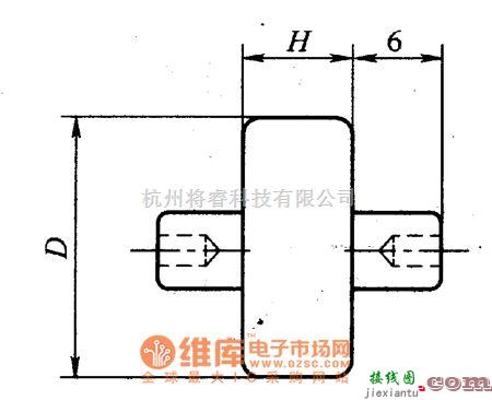 保护电路中的MYL21型防雷用氧化锌压敏电阻器外形电路图  第1张