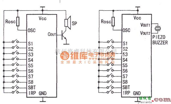 语音电路中的HY8040电路典型工作原理电路图  第1张