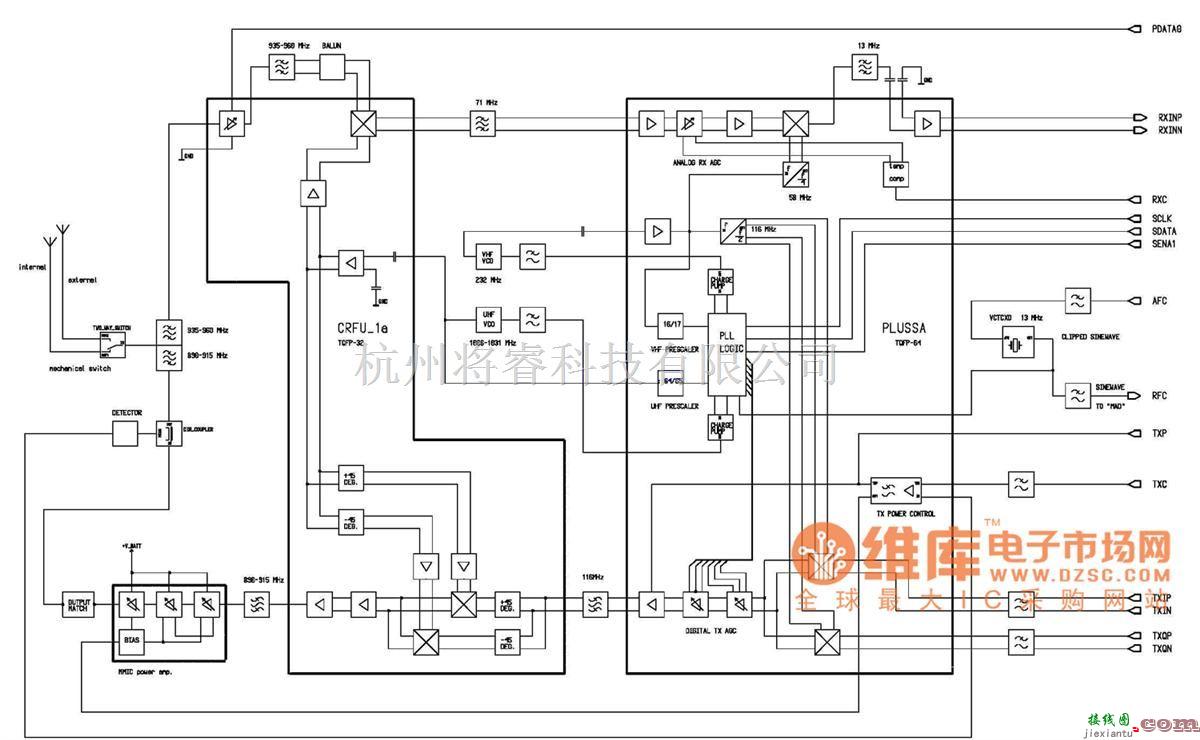 综合电路中的诺基亚6110电路图_01  第1张