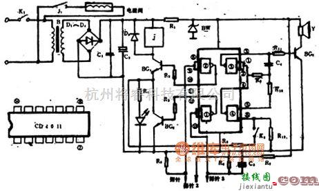 自动控制中的家用自动供水器电路工作原理电路图  第1张