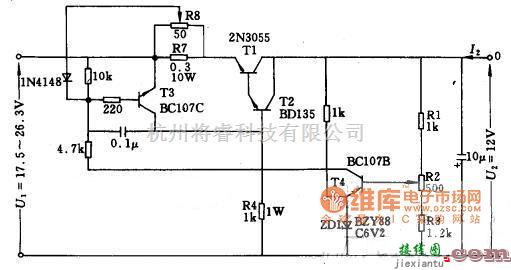 稳压电源中的12V/5A的稳压电源电路图  第1张