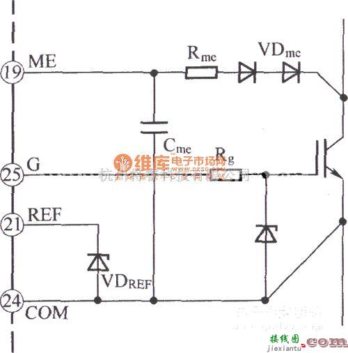 IGBT应用电路中的单极性门极驱动电路(0／+15v) IGBT电路图  第1张