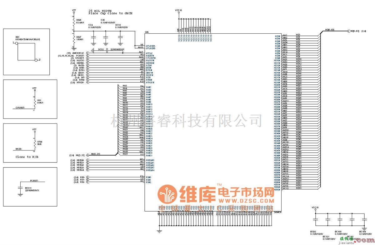 综合电路中的6OXT(1.0)电脑主板电路图_05  第1张