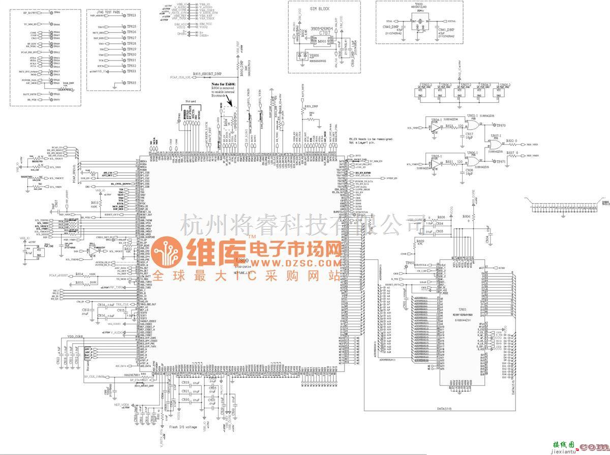 综合电路中的MOTO_E680I线路图_3  第1张