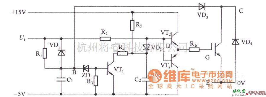 IGBT应用电路中的增加软关断技术的驱动电路图  第1张