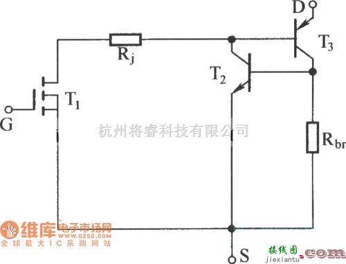 IGBT应用电路中的具有寄生晶体管的IGBT等效电路图  第1张