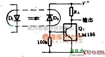 光电传输电路中的光电隔离式快速开关电路图  第1张