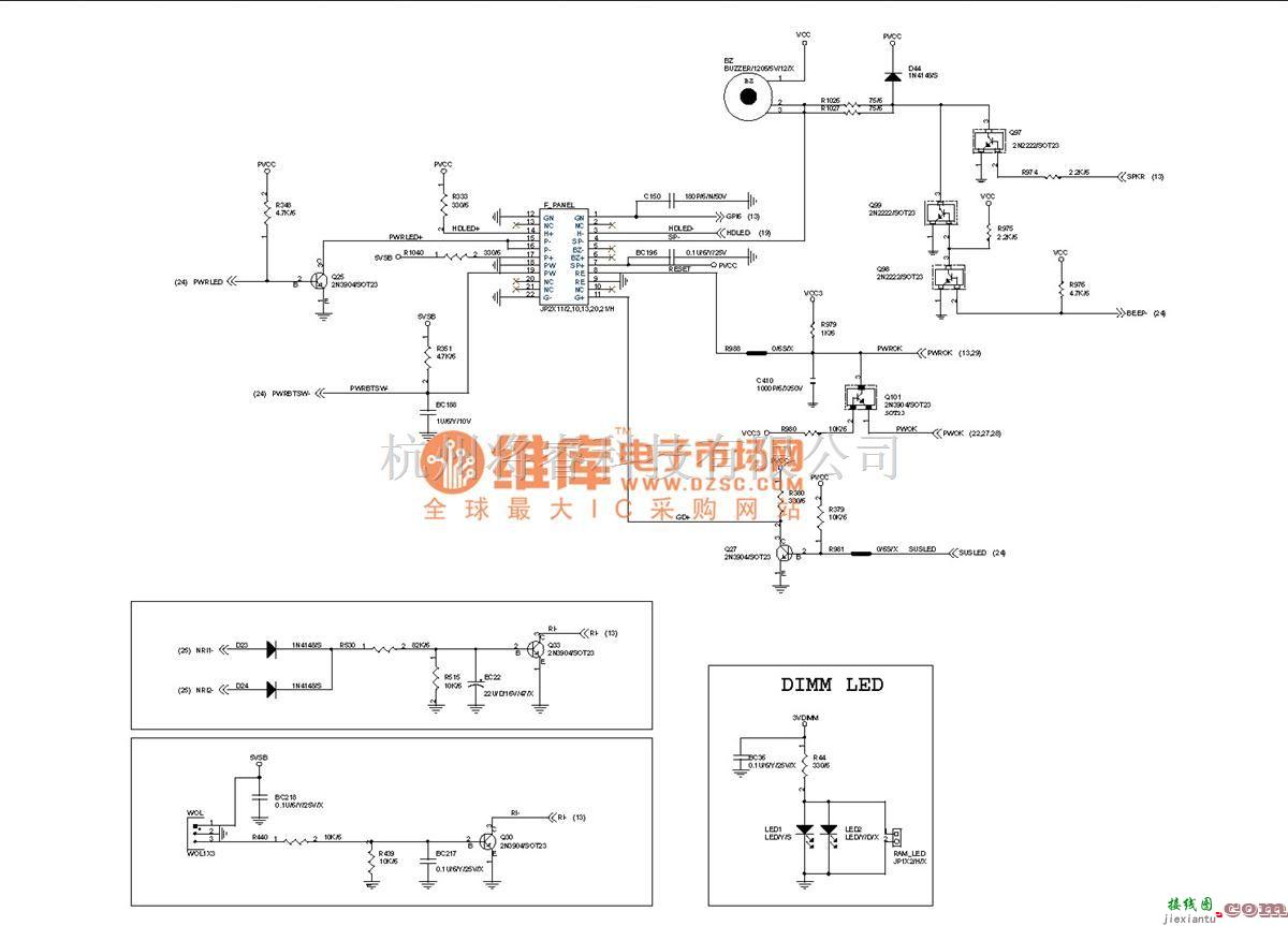 综合电路中的6OXT(1.0)电脑主板电路图_20  第1张