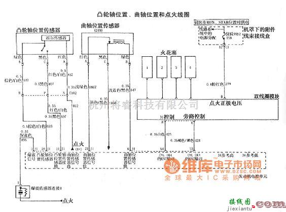 通用五菱中的上海通用君威轿车2.0L发动机电路图 二  第1张