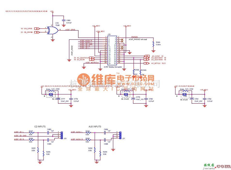 综合电路中的电脑主板 830_24 电路图  第1张