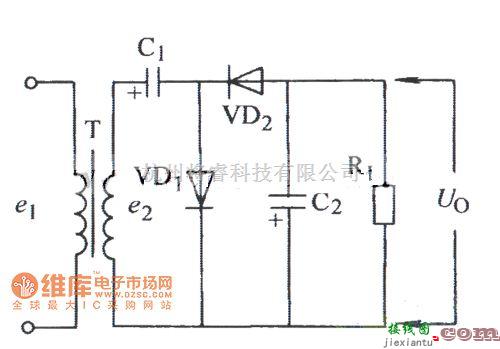 整流单元中的二倍压整流电路(二)电路图  第1张