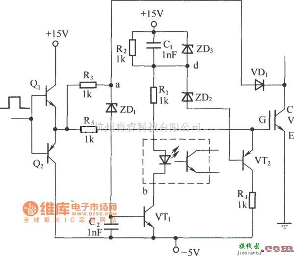 IGBT应用电路中的IGBT实现慢降栅压的电路图  第1张