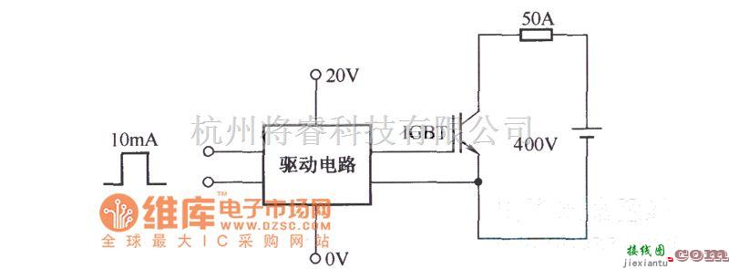 IGBT应用电路中的EXB841测试过流波形电路图  第1张