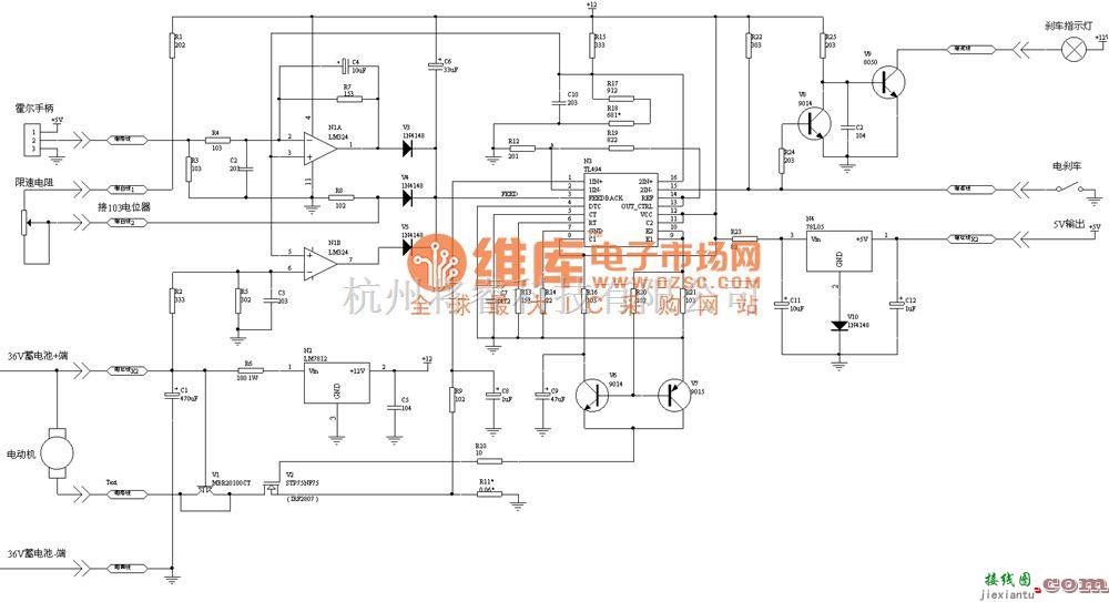 TL494电动车控制器电路图  第1张