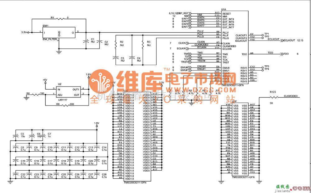 综合电路中的ICETEK-C6711-A原理图02  第1张