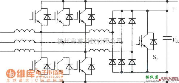 整流单元中的ZVT三相Boost整流输入电路图  第1张