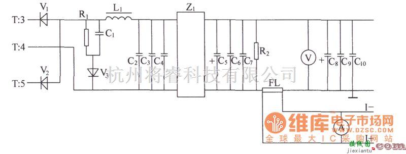 通信电源中的DZW75-48/50(50II)高频整流滤波电路图  第1张