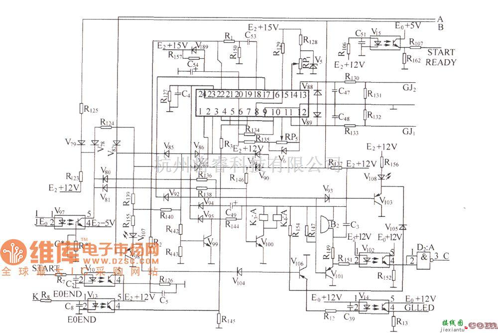 通信电源中的DZW75-48/50(50II)启动控制电路图  第1张