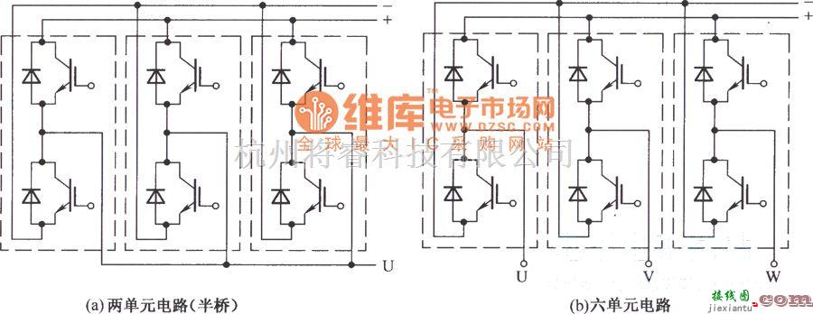 IGBT应用电路中的SKiiPPACK的单元电路图  第1张