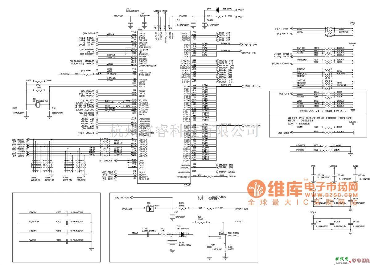 综合电路中的6OXT(1.0)电脑主板电路图_13  第1张