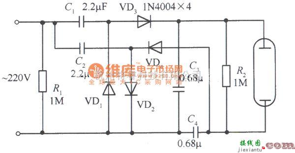 电子镇流器中的倍压整流电子镇流器电路图  第1张