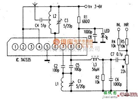 调频信号产生中的制作调频发射电路图  第1张