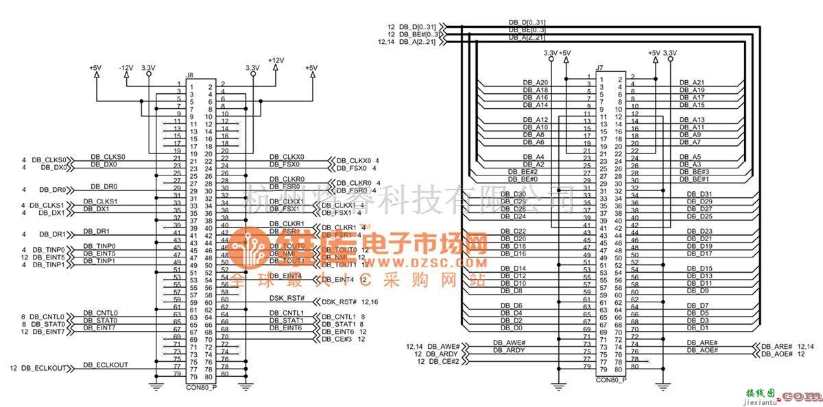 综合电路中的ICETEK-C6711-A原理图11  第1张