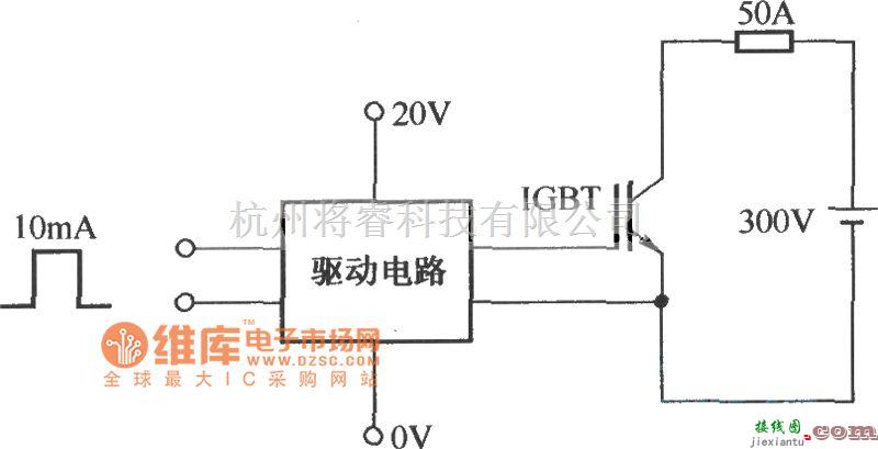 IGBT应用电路中的EXB841测试输入、输出波形电路图  第1张