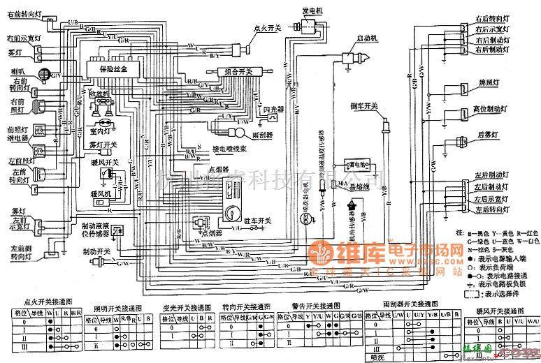 大众（一汽）中的一汽佳宝电气系统电路图  第1张