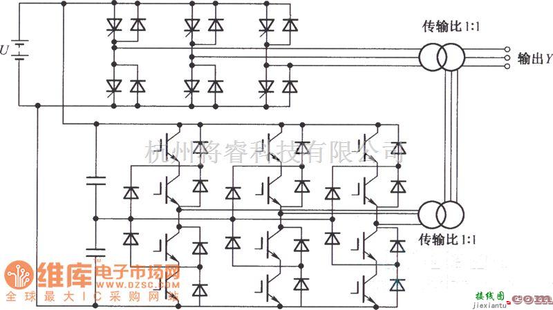 IGBT应用电路中的组合型混合多电平变换电路的拓扑结构电路图  第1张