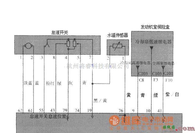 大宇中的大宇汽车MTIA　传感器(ACP、MAP、MAT、CTS、O2爆振)电路图  第1张