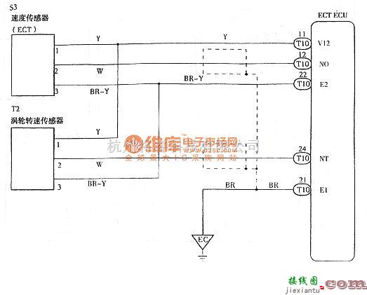 一汽中的威驰自动变速器电路图  第3张