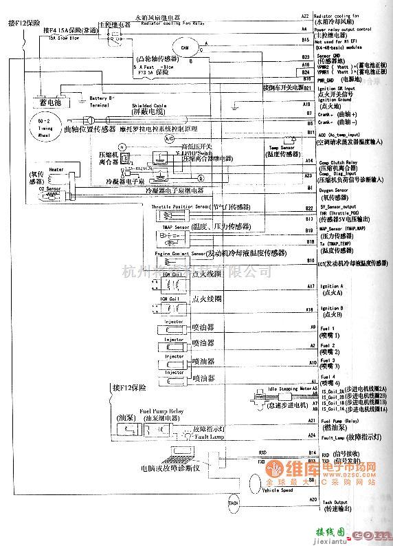 通用五菱中的五菱摩托罗拉电控系统电路图  第1张