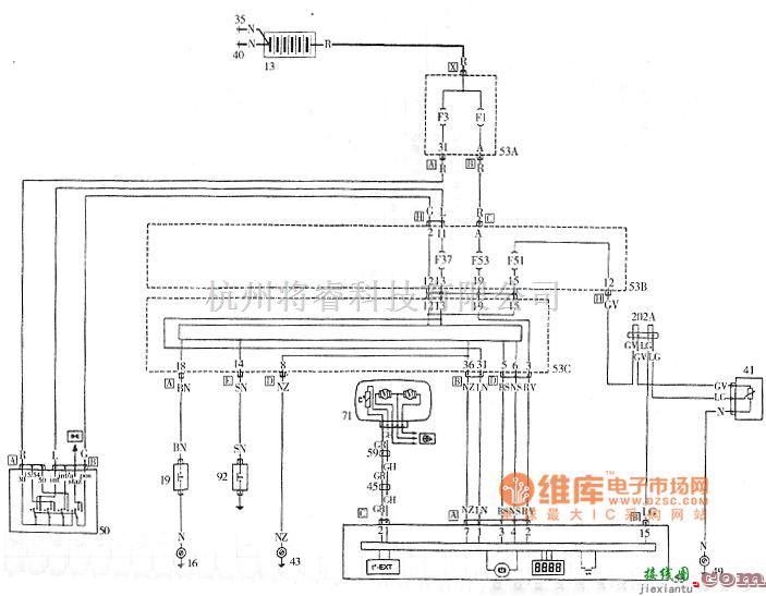 菲亚特中的西耶那仪表板电路图  第1张