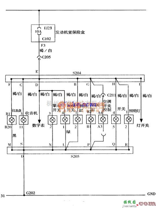 大宇中的大宇其他照明电路图  第1张