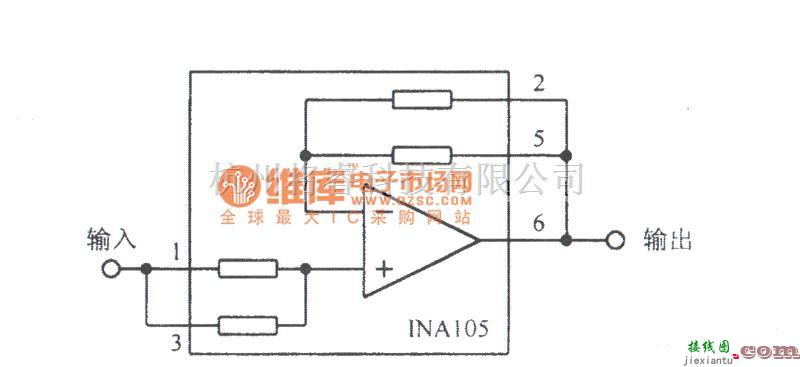 运算放大电路中的精密单位增益缓冲电路图  第1张