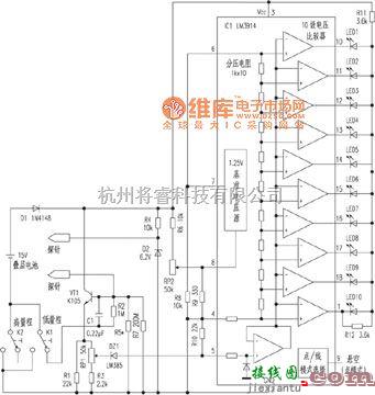 仪器仪表中的ＭＤ－２Ｇ型木材水分仪电路剖析电路图  第1张