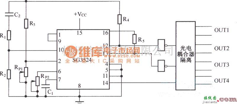 IGBT应用电路中的中频高压电源的脉宽调制电路图  第1张