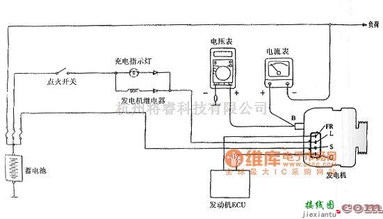 哈飞中的赛马轿车充电系统电路图  第1张