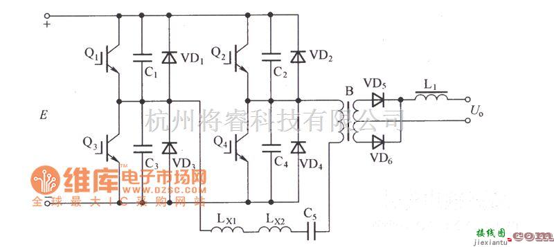 IGBT应用电路中的IGBT软开关逆变式弧焊电源主电路图  第1张