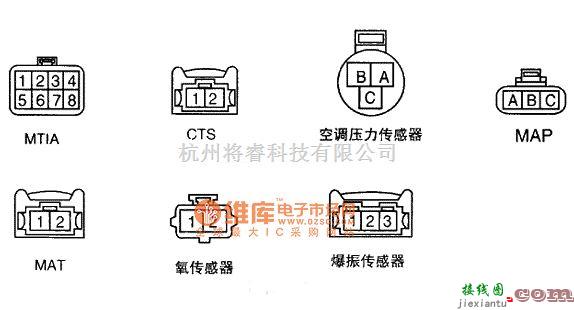 大宇中的大宇汽车插头及单子编号电路图  第1张