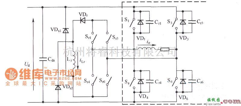 IGBT应用电路中的单相全桥等效电路图  第1张