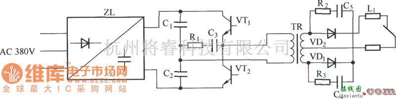 IGBT应用电路中的ZX7—315型弧焊电源工作原理电路图  第1张