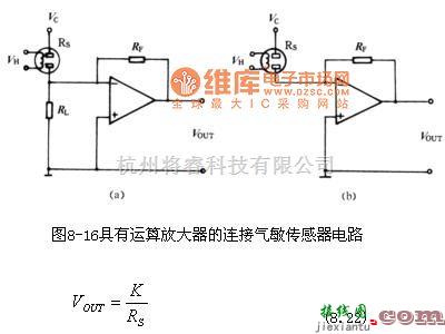 特种集成传感器中的运算放大器的输出电压电路图  第1张